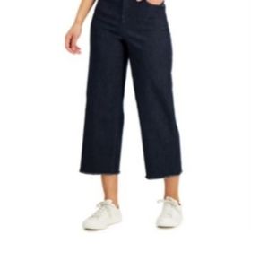 style and co. wide leg cropped jeans